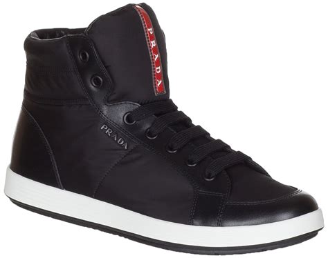 prada sneaker high herren|Prada high top designer sneakers.